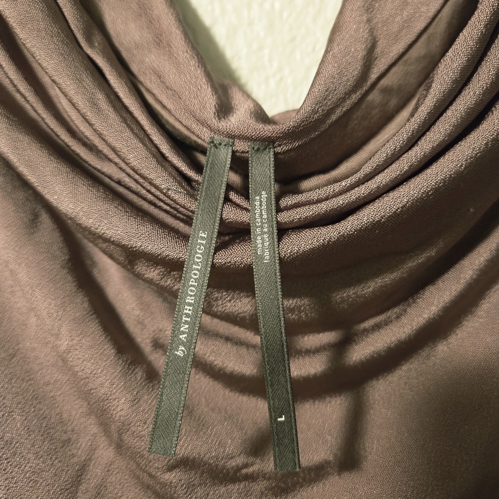 Anthropologie Dusty Rose One-Shoulder Dress - Picture 5 of 7